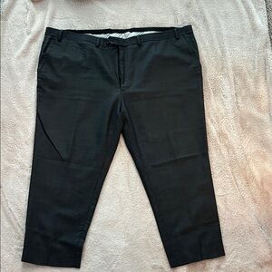 Ralph Lauren Men's Black Dress Pants - Tailored Straight